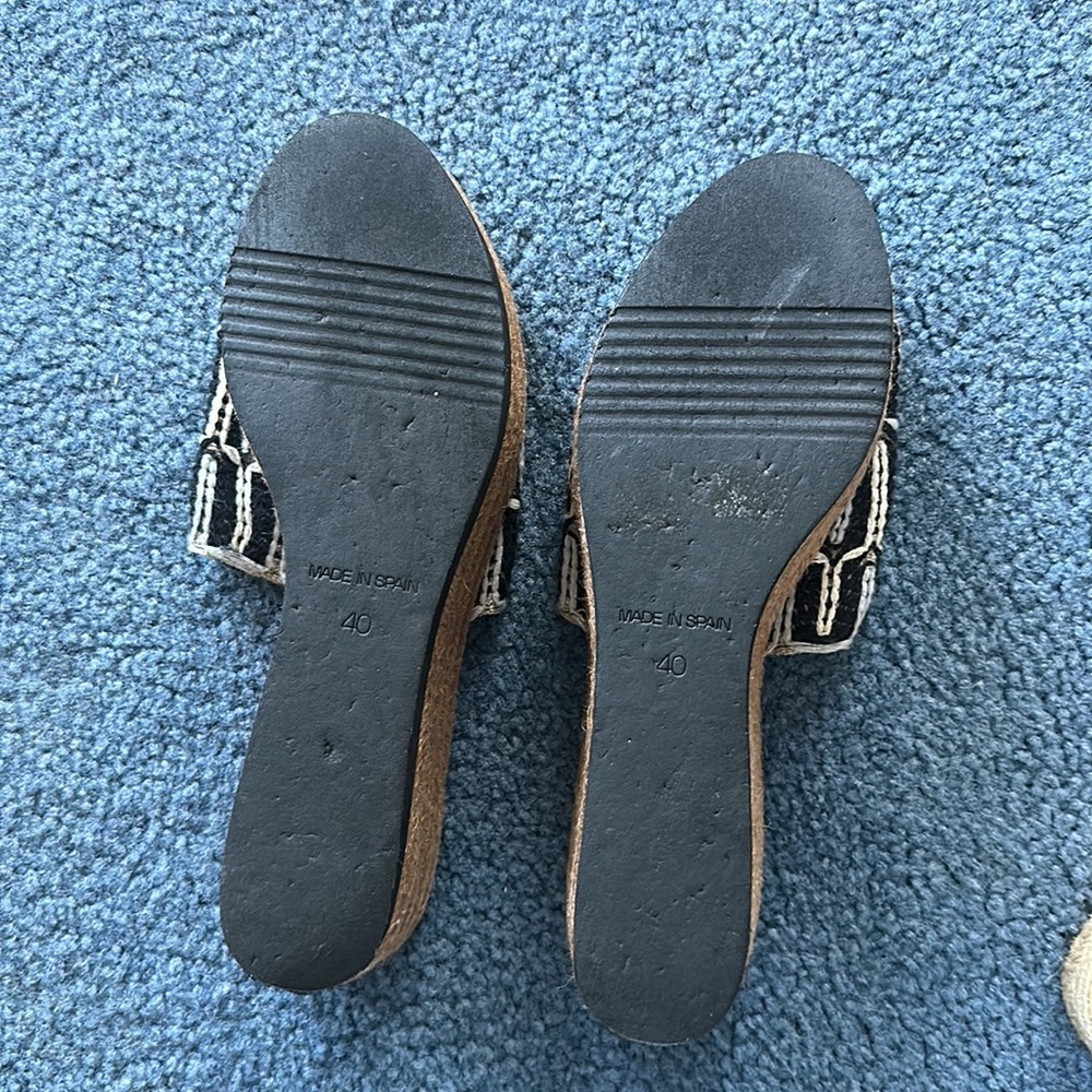 Paloma Barcela Palomitas size 40 platform wedge woven slides $185 espadrille - Picture 3 of 7